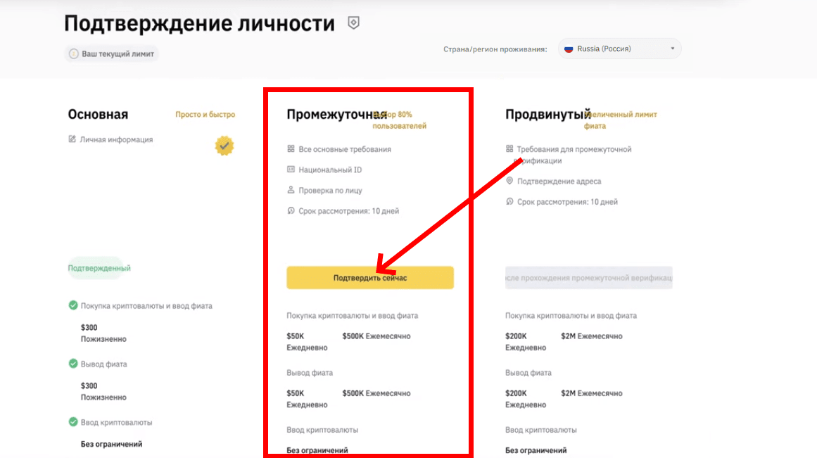 Как пройти верификацию на бинансе в россии