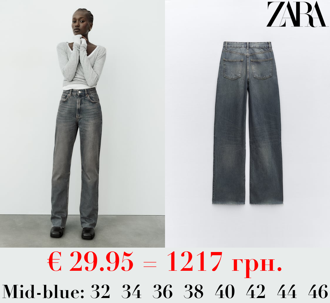 TRF HIGH-RISE WIDE-LEG JEANS