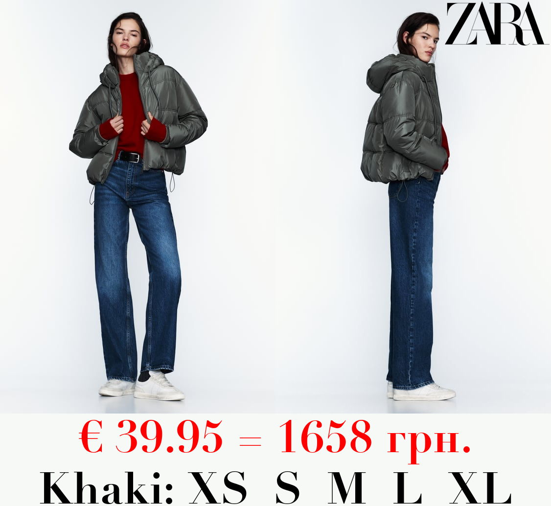 WATER AND WIND PROTECTION CROPPED PUFFER ANORAK