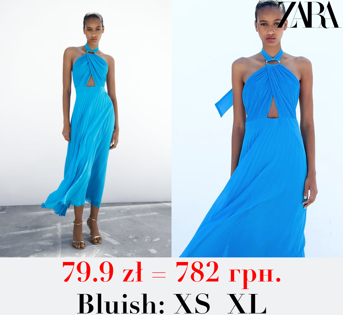 PLEATED CAMISOLE DRESS