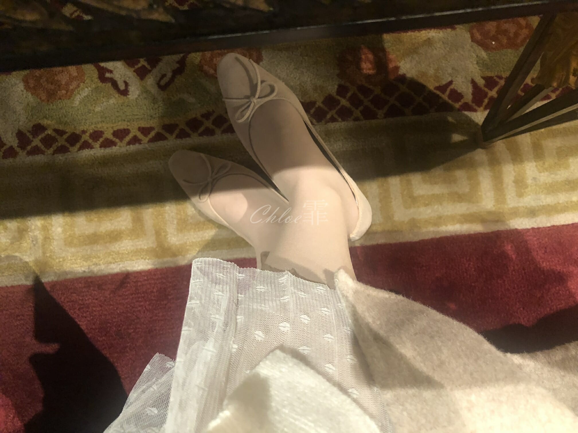 霏霏-淑女杏色大衣蕾丝连衣裙、名媛风女神气质黑色吊带裙外套、性感针织裙方扣酒红色单鞋[99P] 56