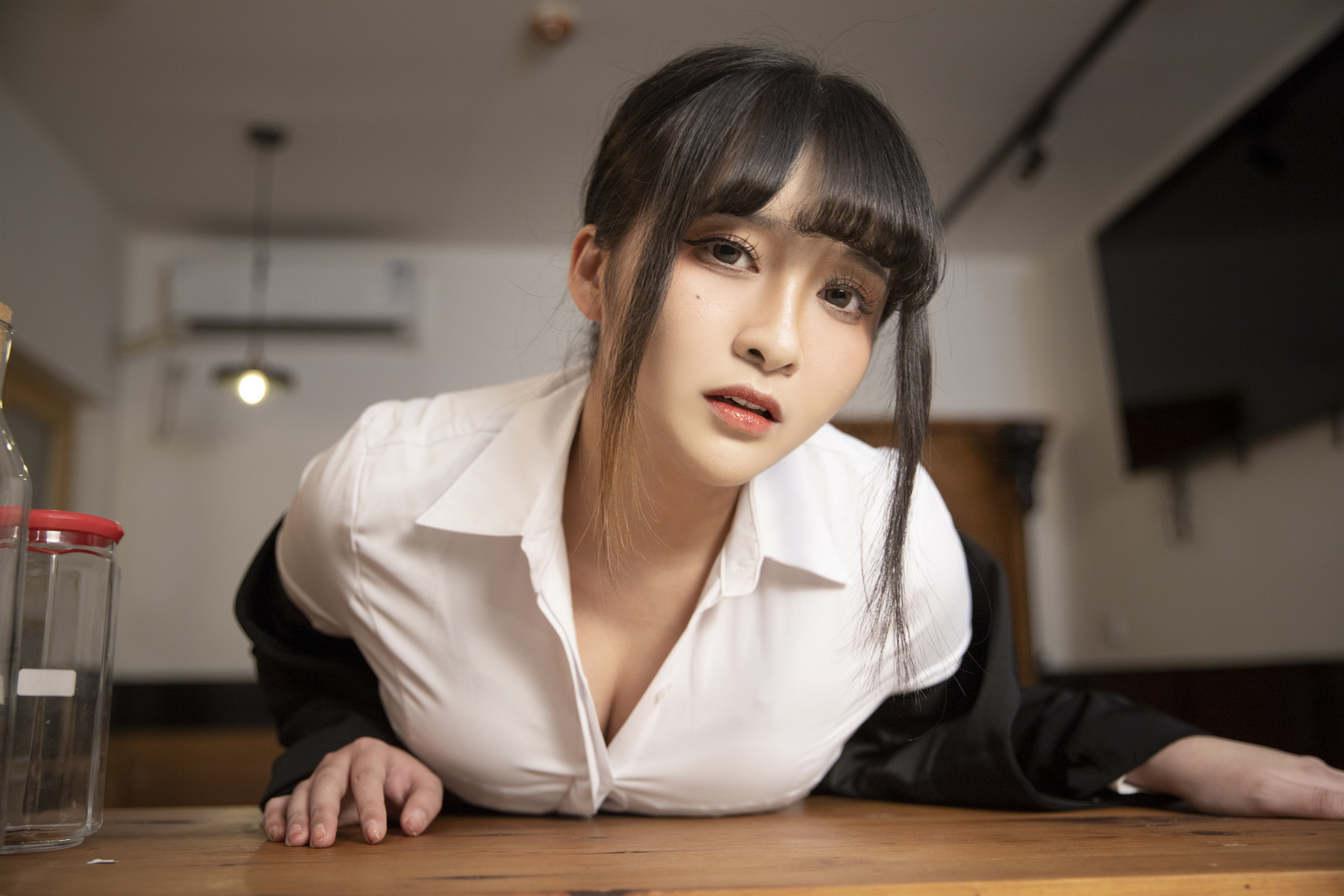Cosplay 洛璃LoLiSAMA 醉酒OL 4