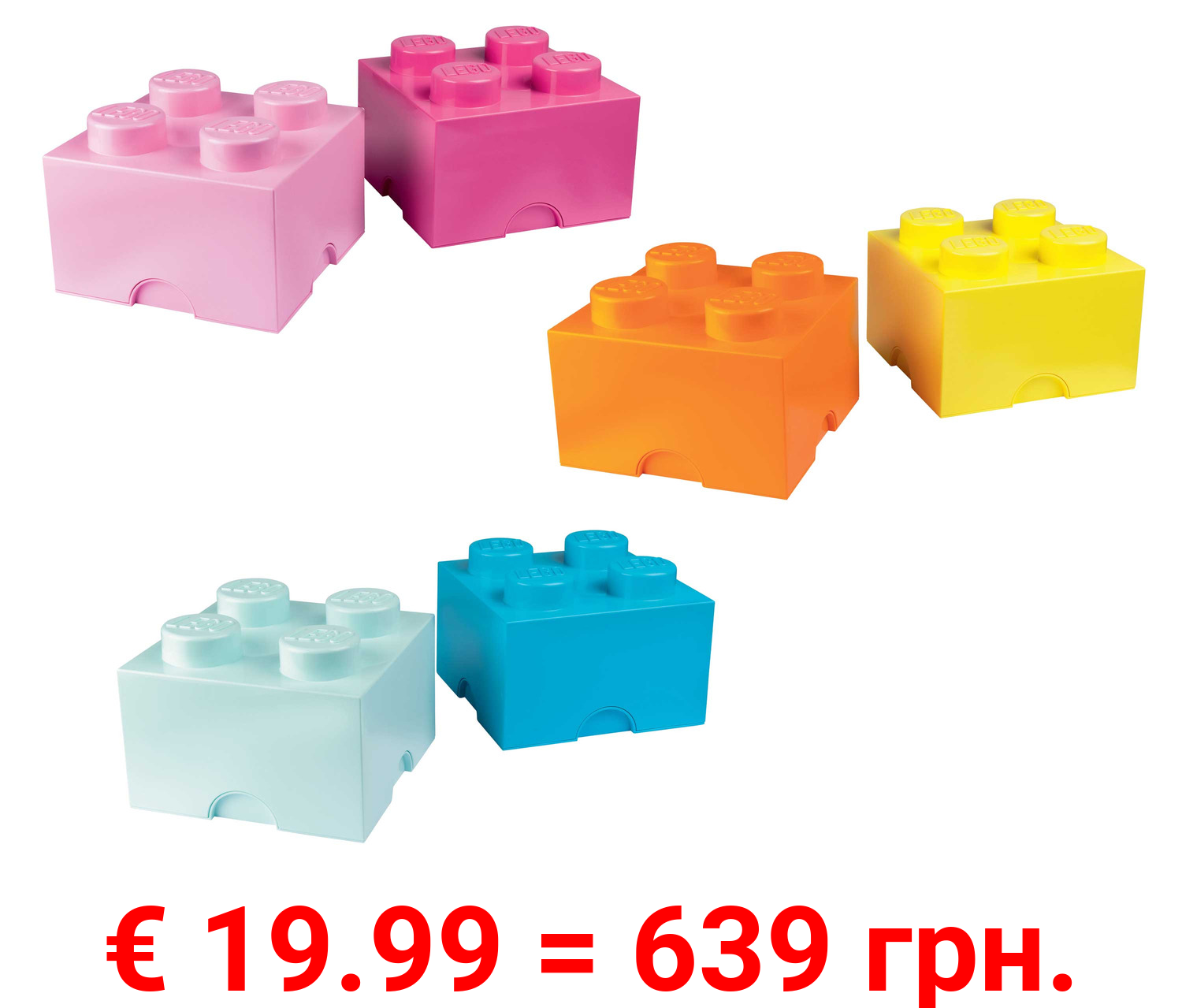 LEGO 4118 Aufbewahrungsbox stapelbar, 2x4 Noppen