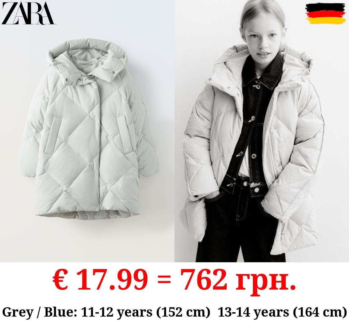 FEATHER AND DOWN PUFFER JACKET