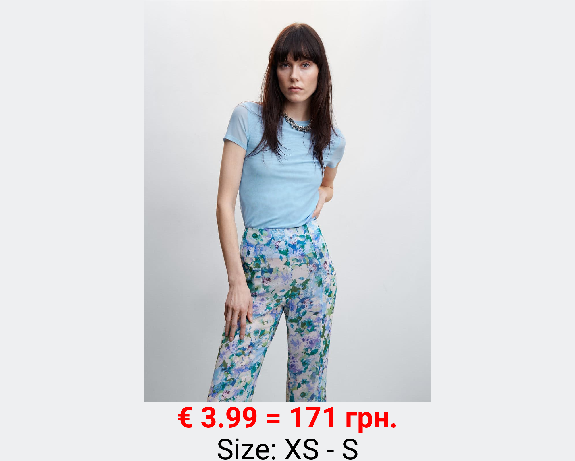 Camiseta semitransparente