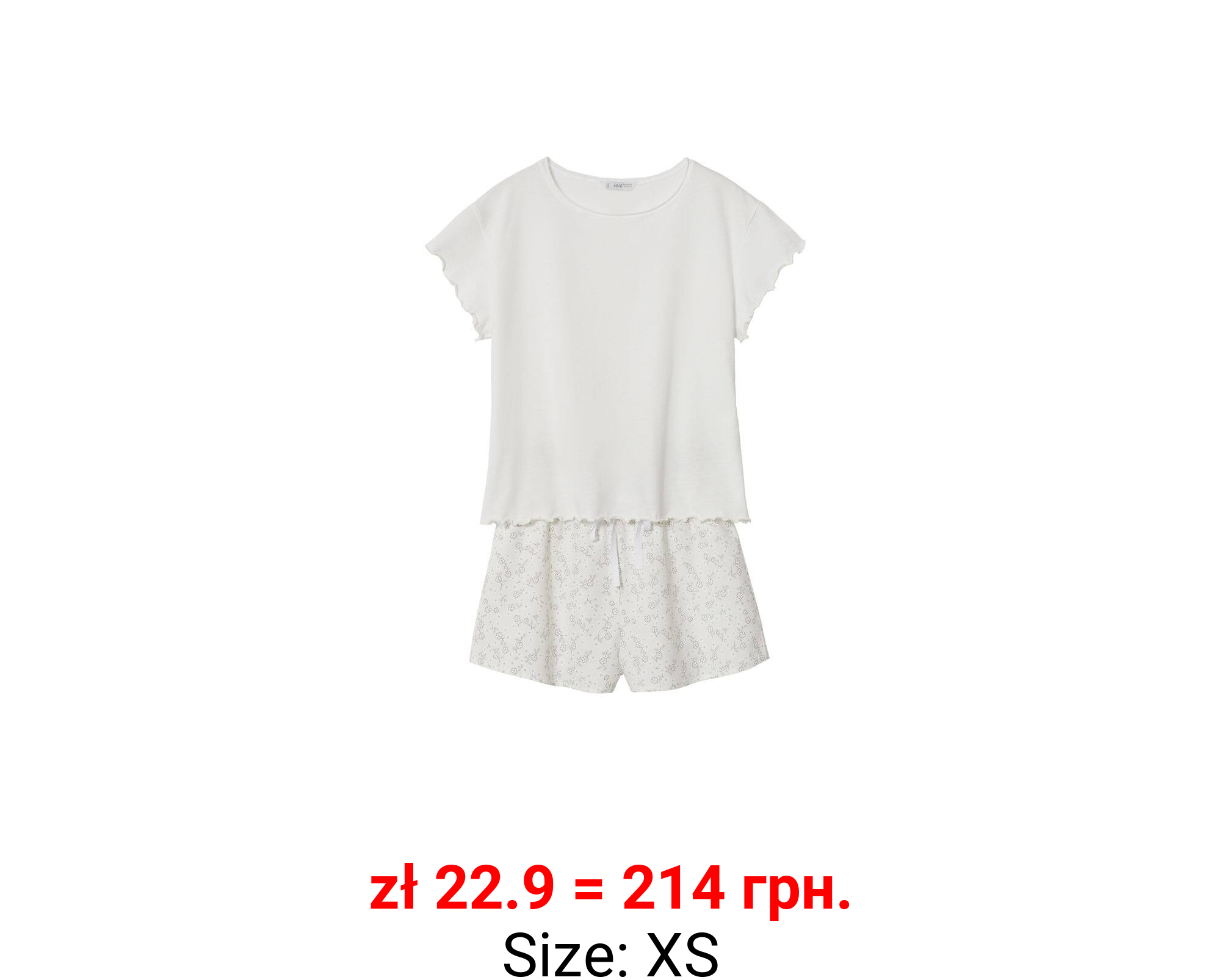 Pijama corto estampado