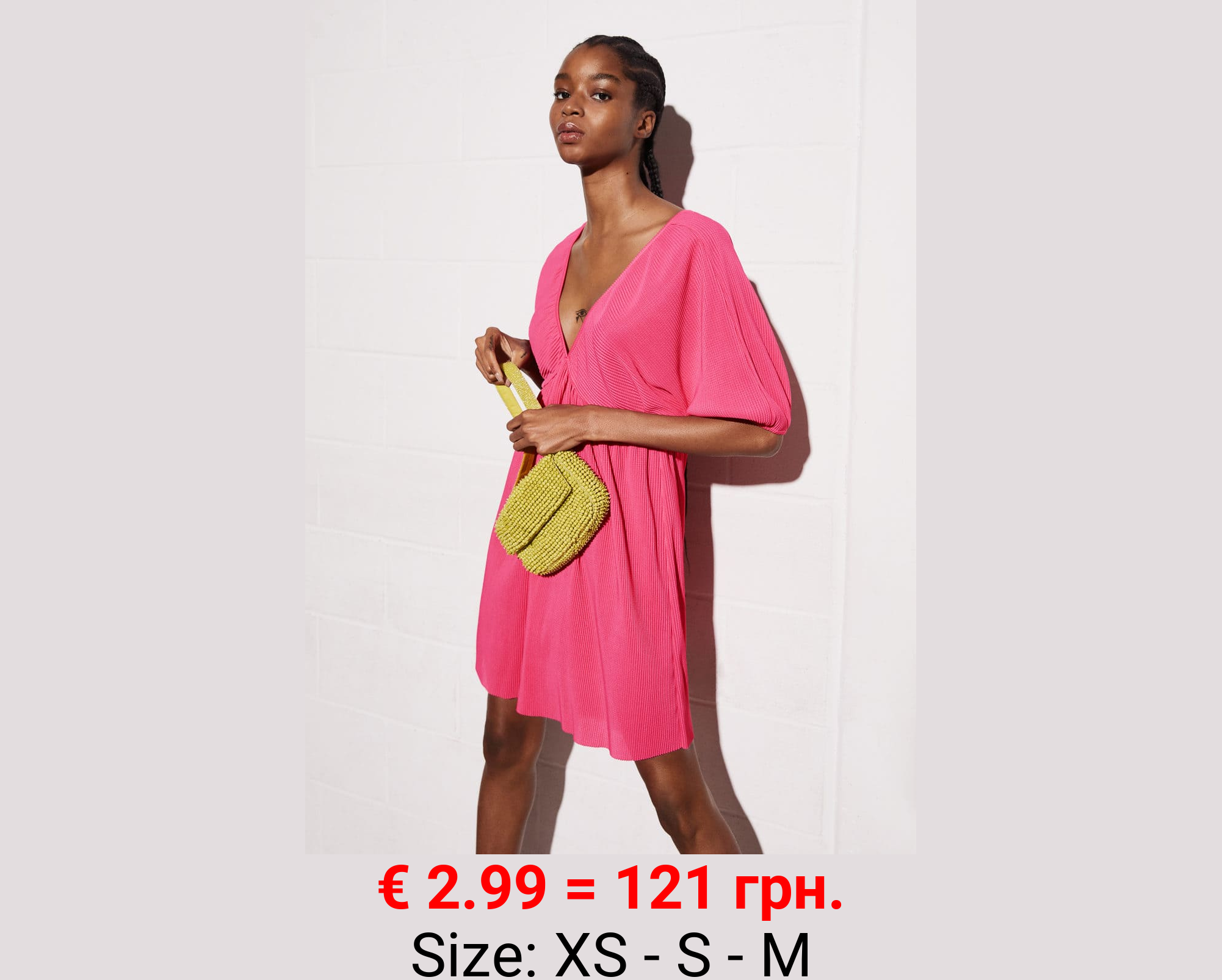 Vestido corto textura