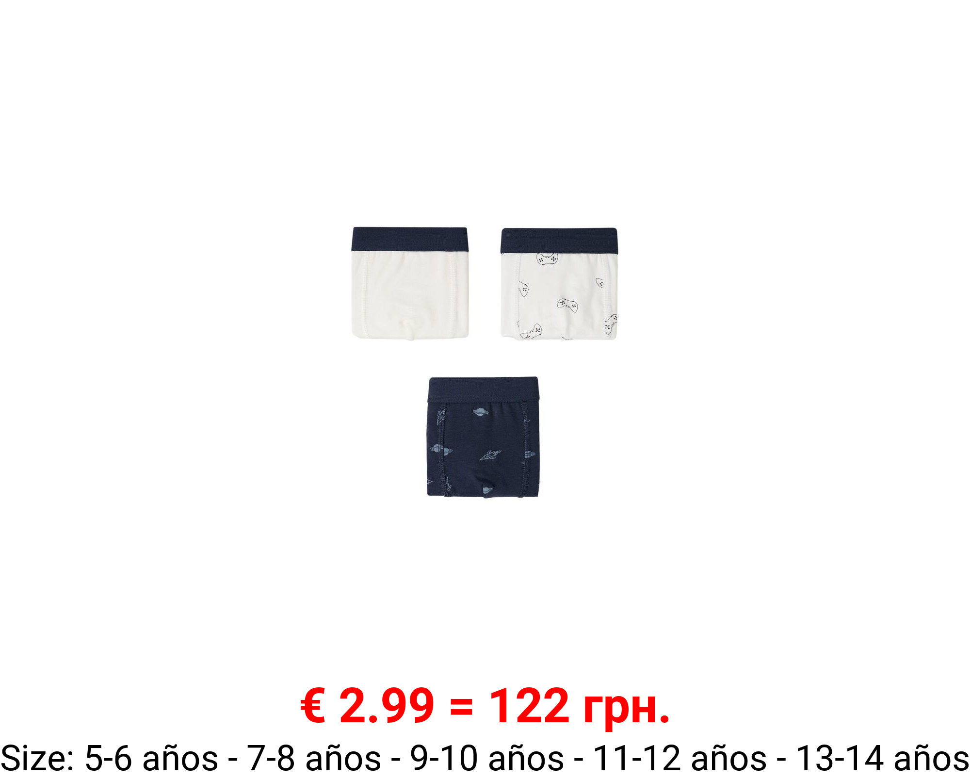 Pack 3 bóxers combinados