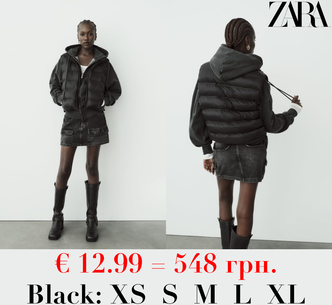 WATER-REPELLENT REVERSIBLE CROPPED GILET