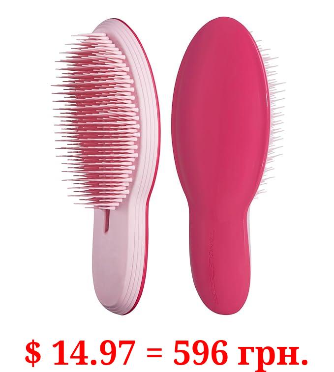 Tangle Teezer The Ultimate Finisher Smoothing Hair Brush and Hair Volumizer for All Hair Types, Pink