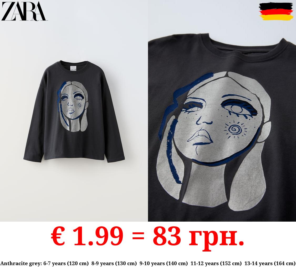 RHINESTONE FACE T-SHIRT