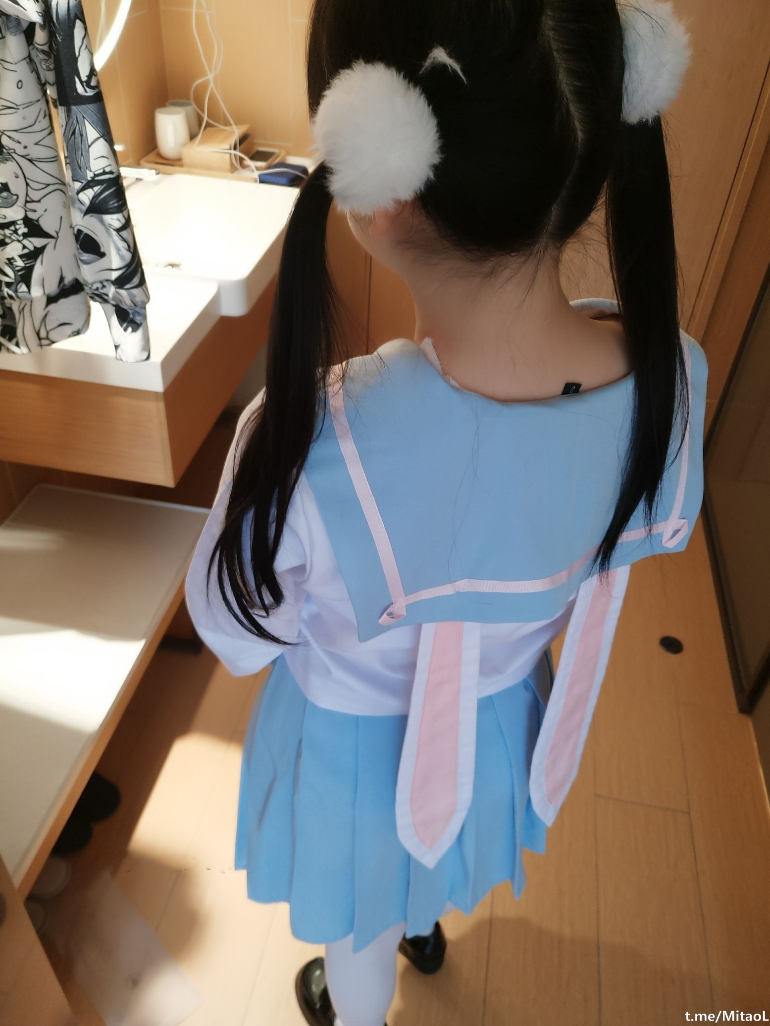赛高淋酱 双马尾JK蓝 103P 101