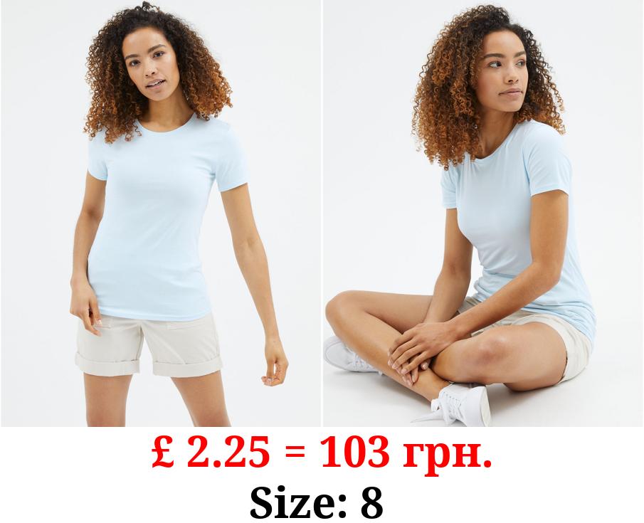 Light Blue Crew Neck T-Shirt