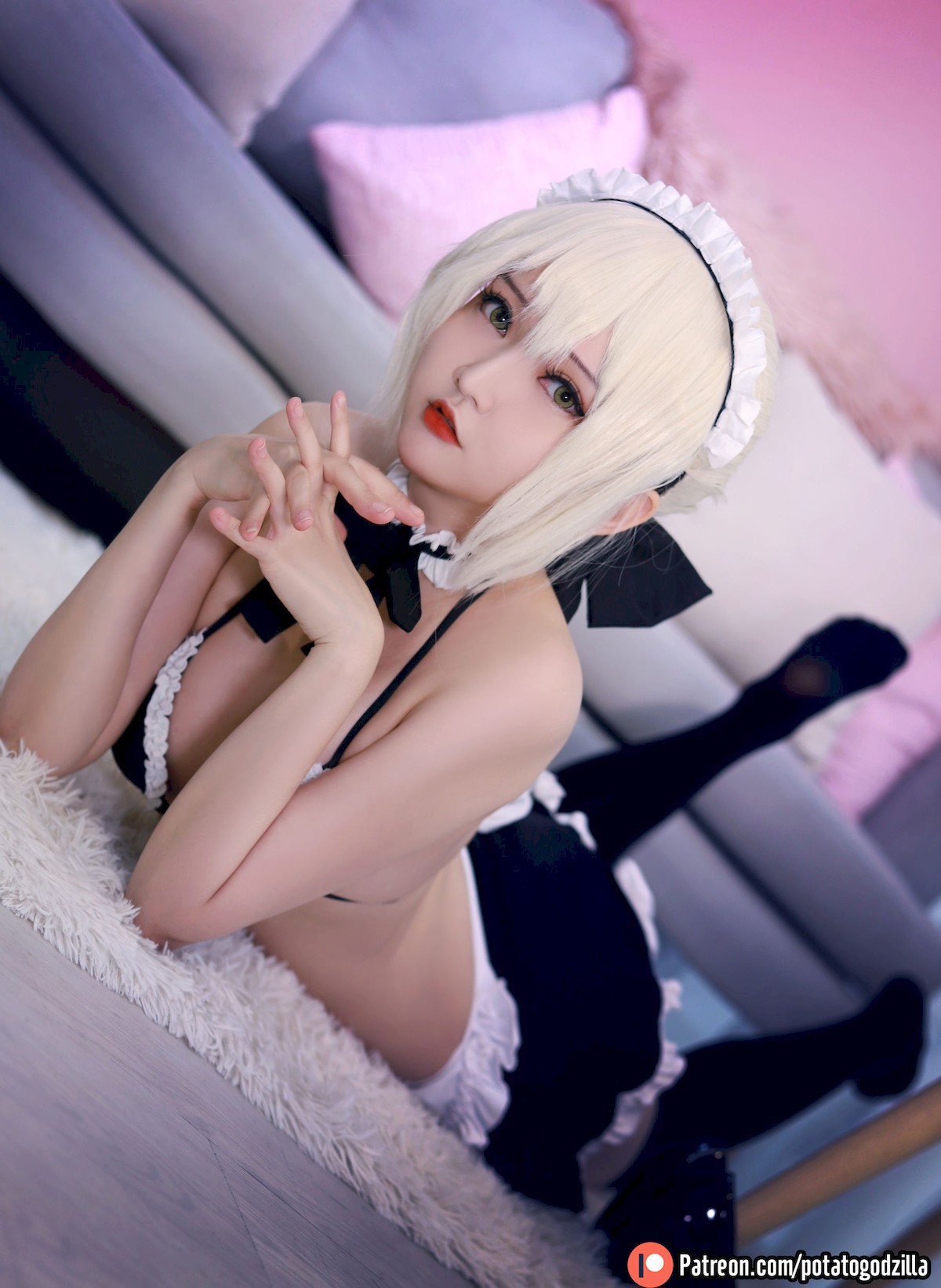 Potato Godzilla Cosplay セイバーオルタ メイド Ver. 27