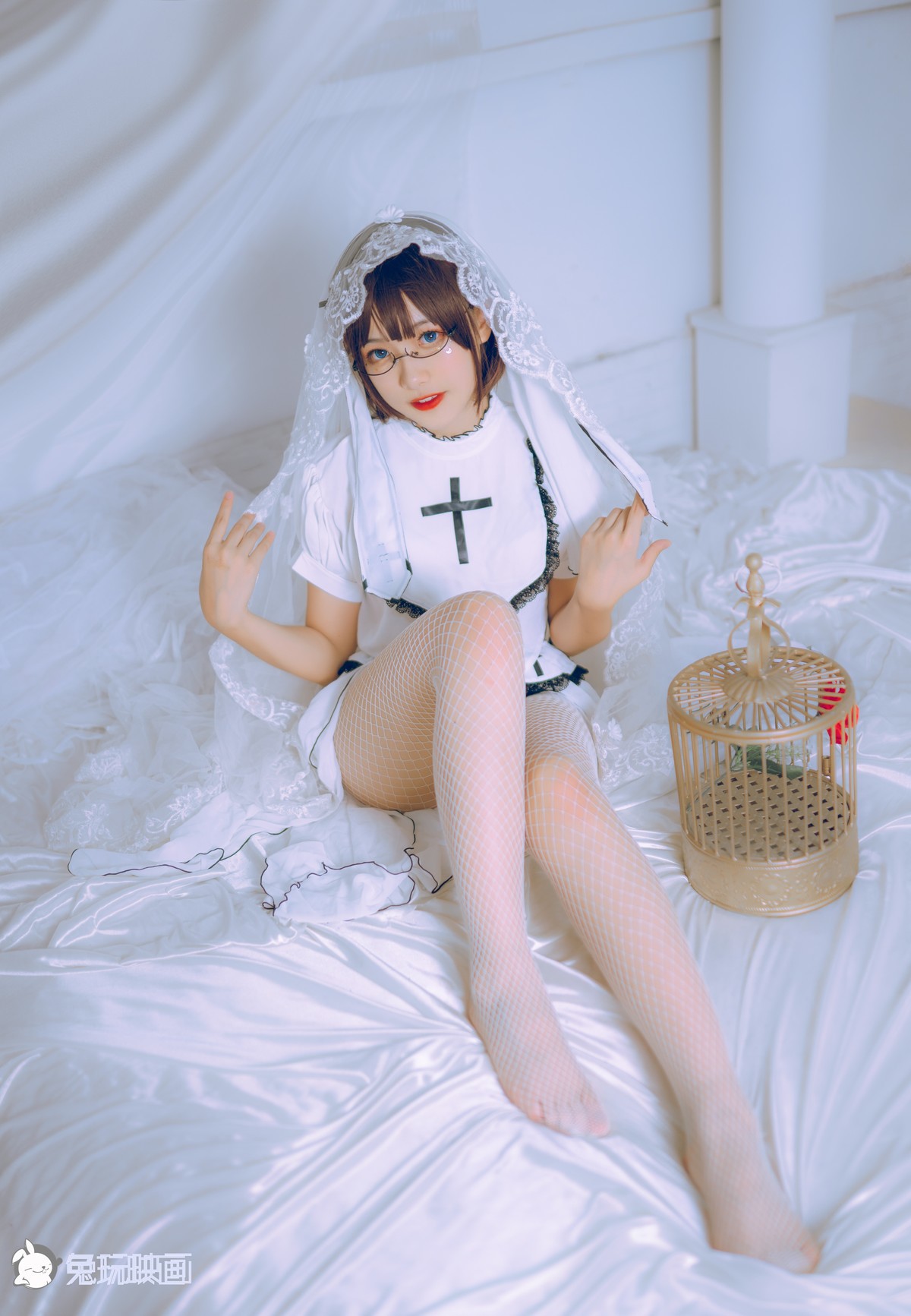 Cosplay 兔玩映画 白色修女 9