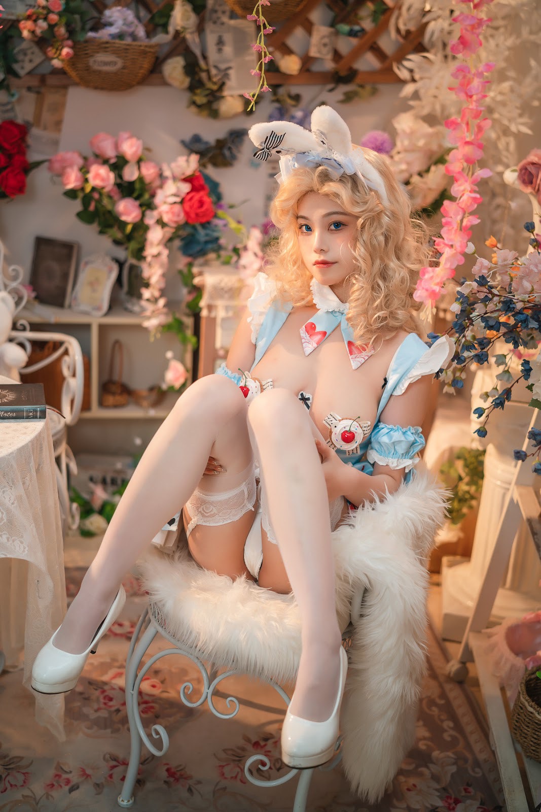 Cosplay 蜜汁猫裘 爱丽丝梦游仙境兔子先生 17