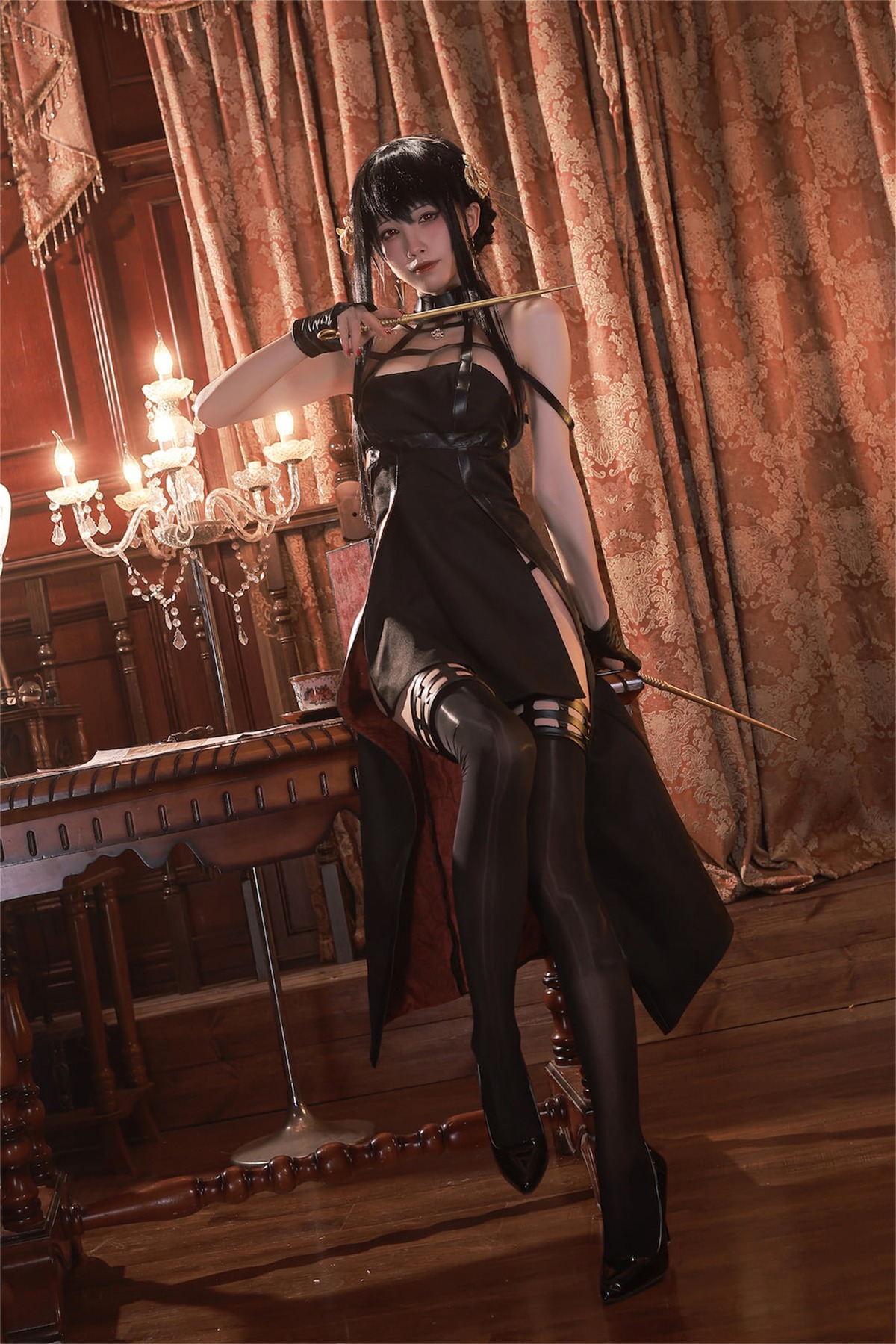 水淼aqua Cosplay 约尔黑礼服 8