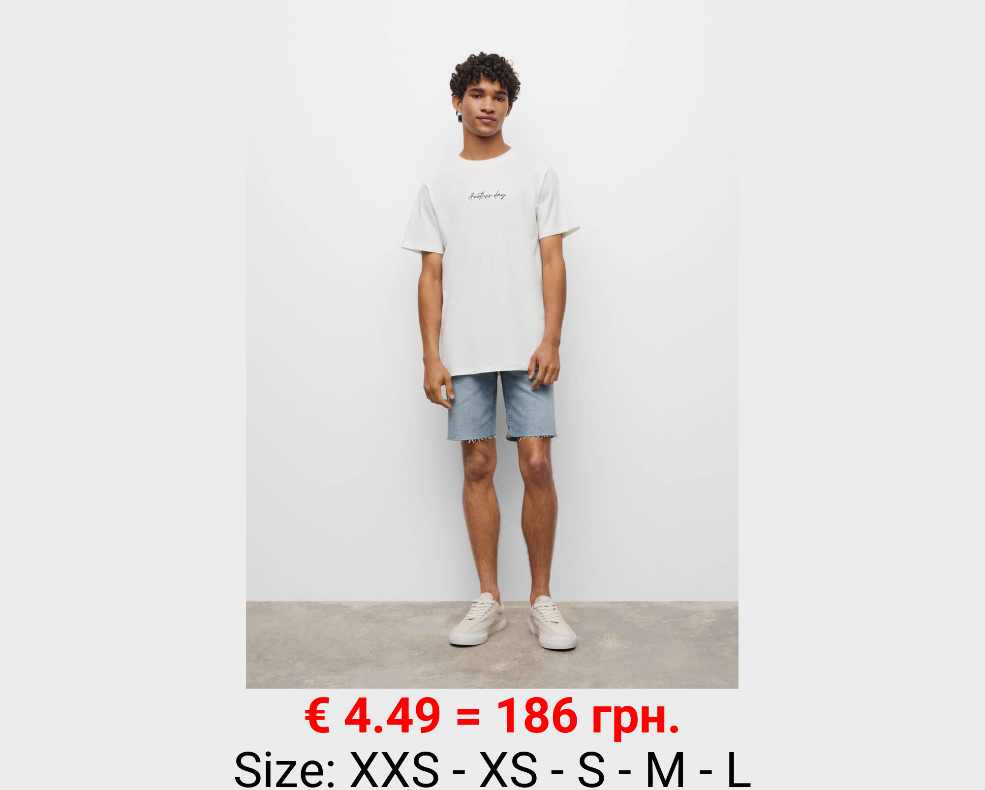 Bermudas denim bajo deshilachado