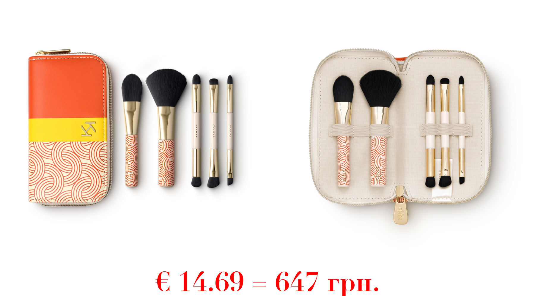 travel in italian style travel brush set