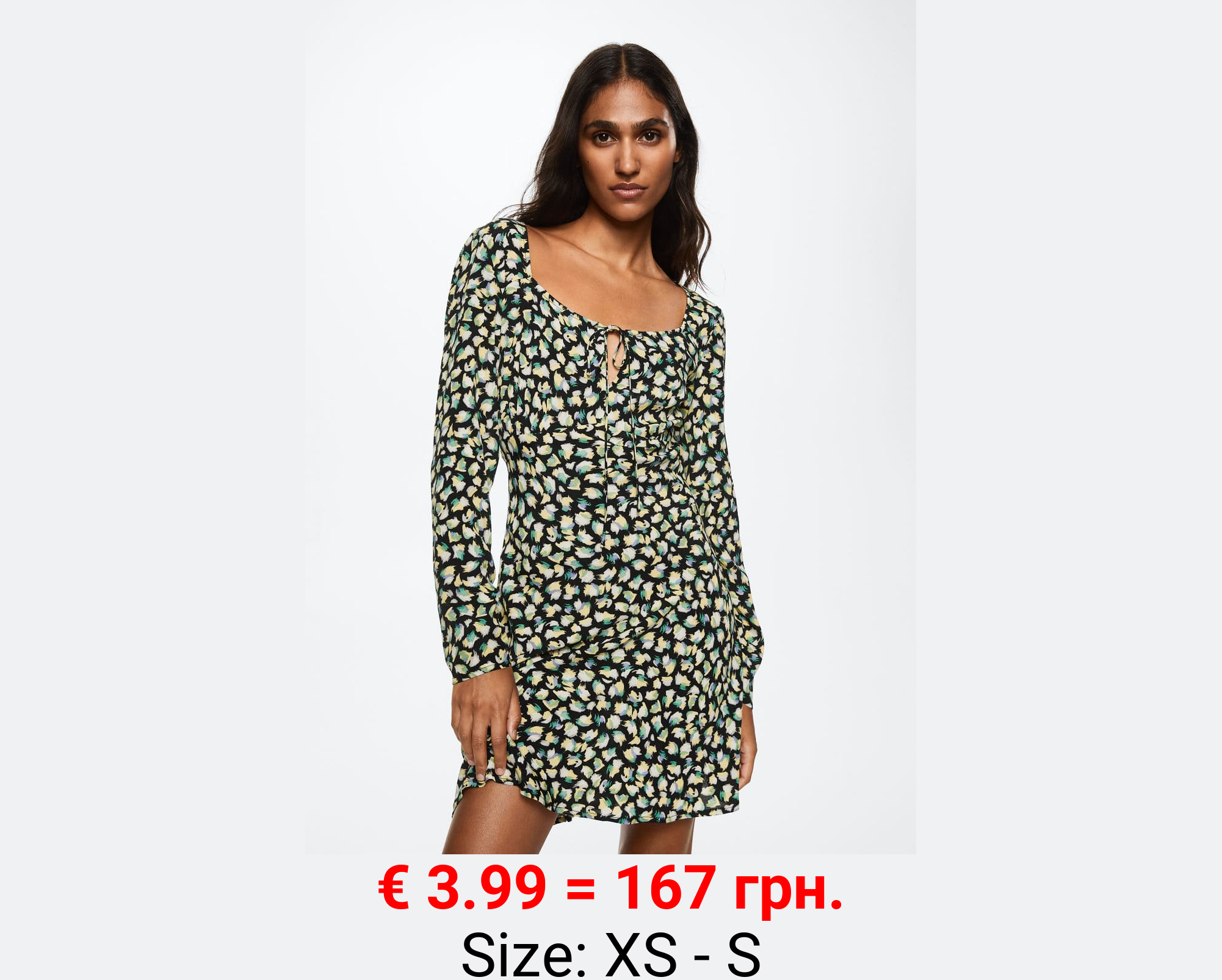 Vestido estampado lazo