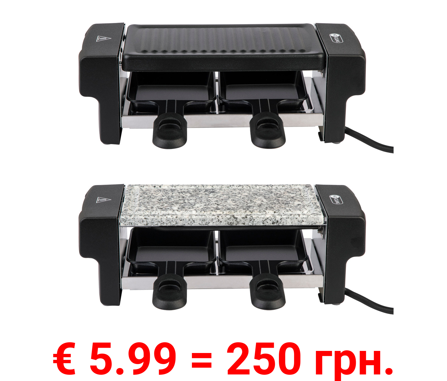 SILVERCREST® KITCHEN TOOLS Raclette-Grill, 350 W, für 2 Personen