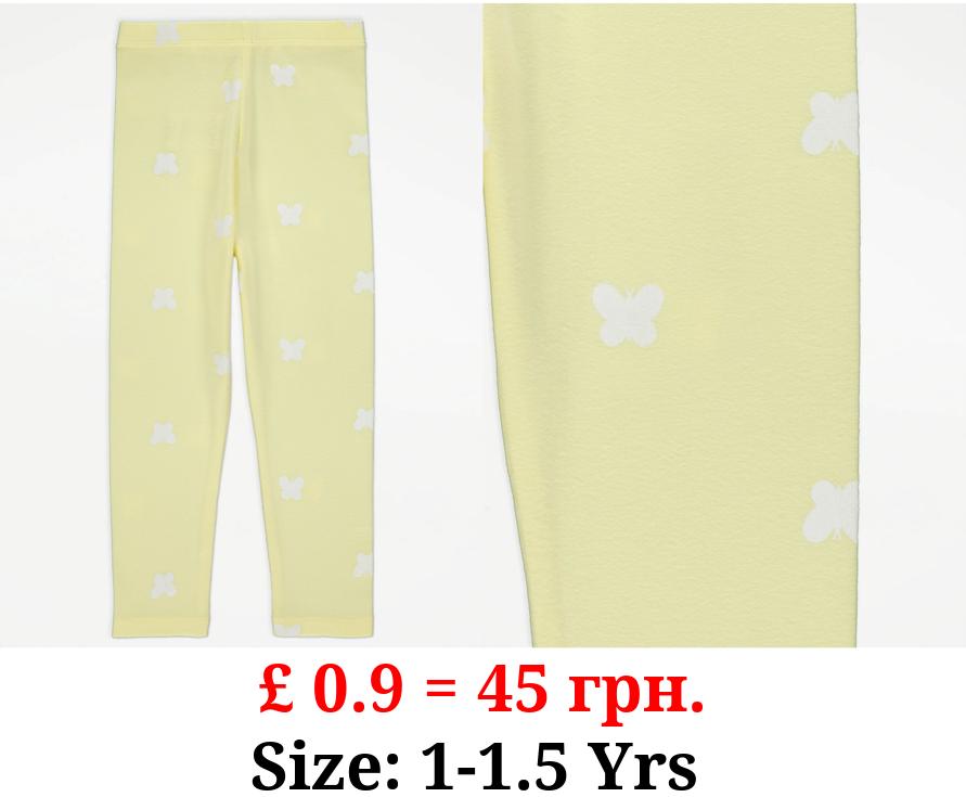 Yellow Butterfly Leggings