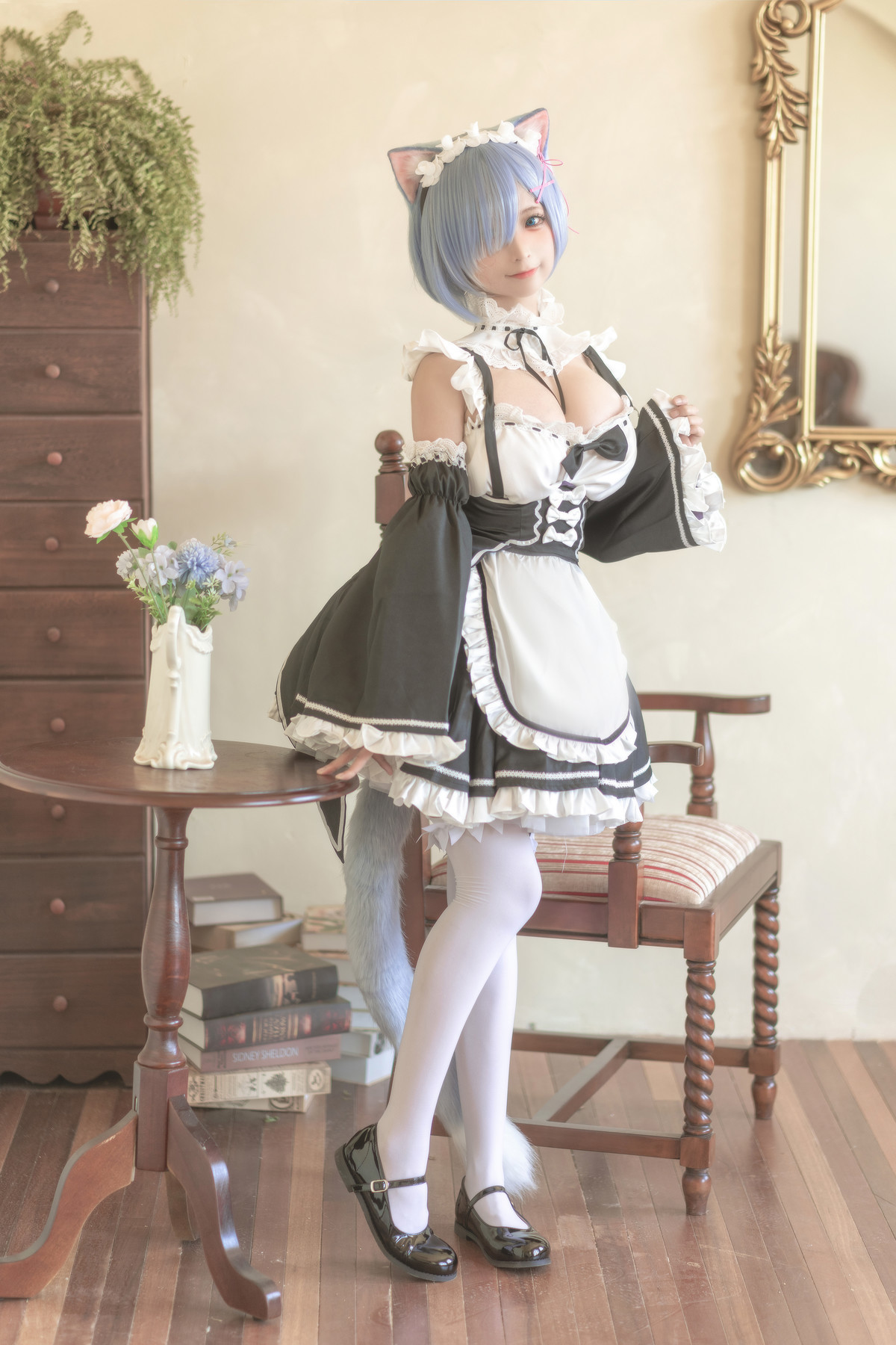 蠢沫沫 Cosplay 雷姆 4