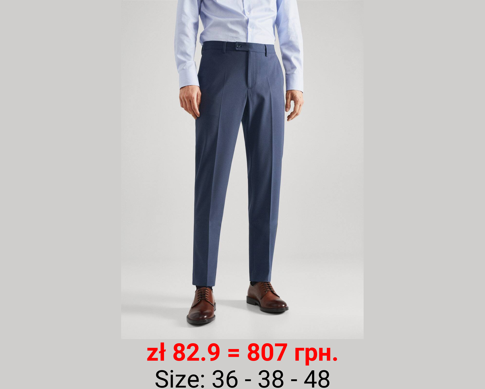 Pantalón traje slim fit