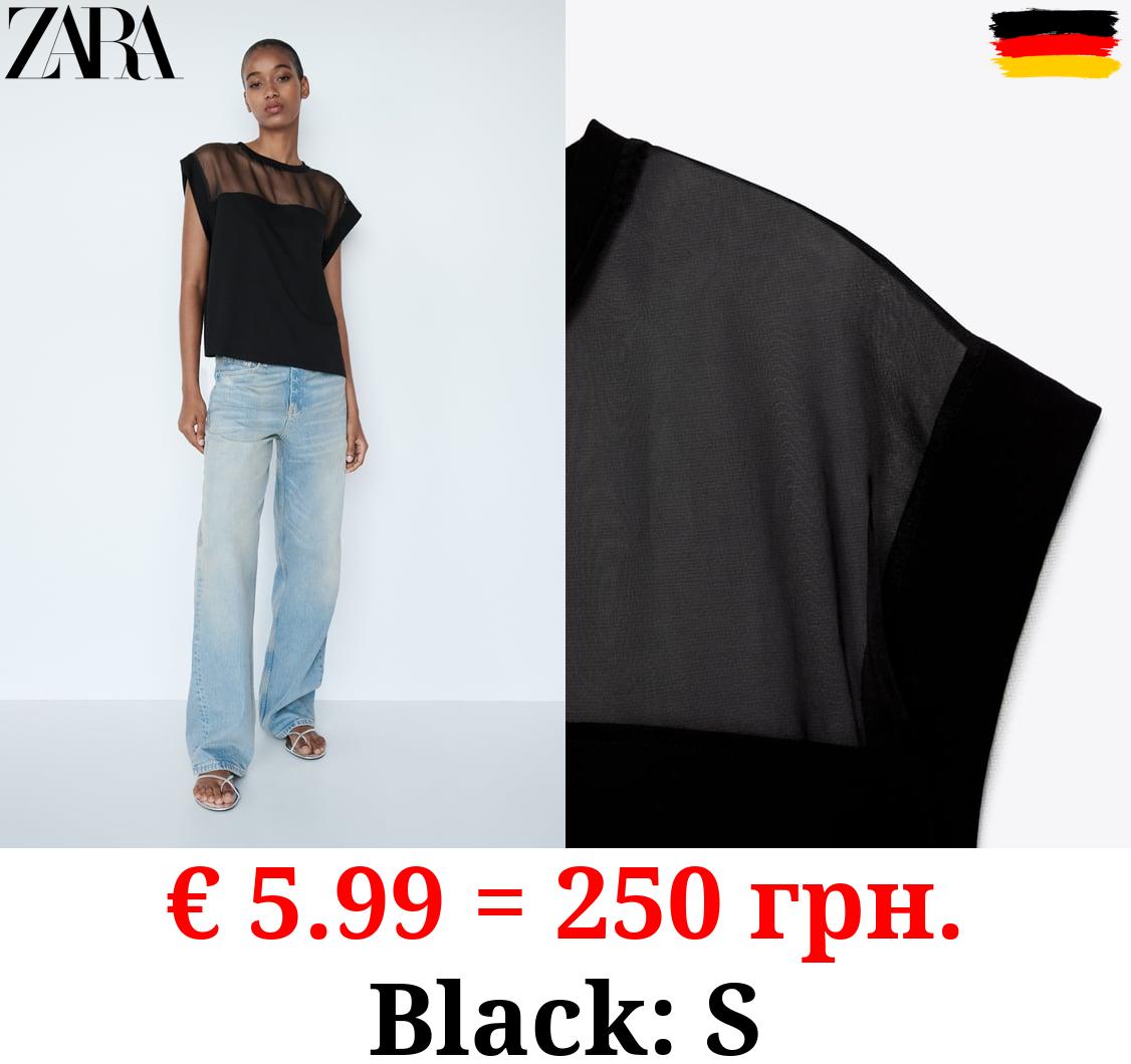 ORGANZA CONTRAST T-SHIRT