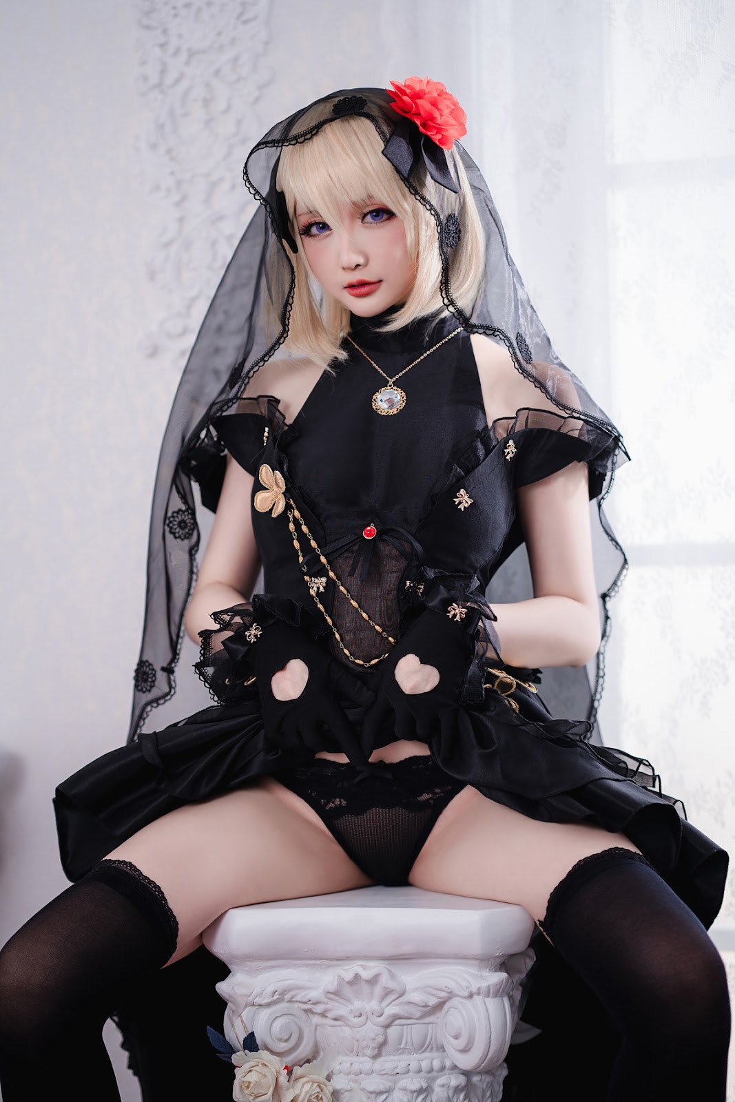 Cosplay 星之迟迟Hoshilily Z23婚纱 12