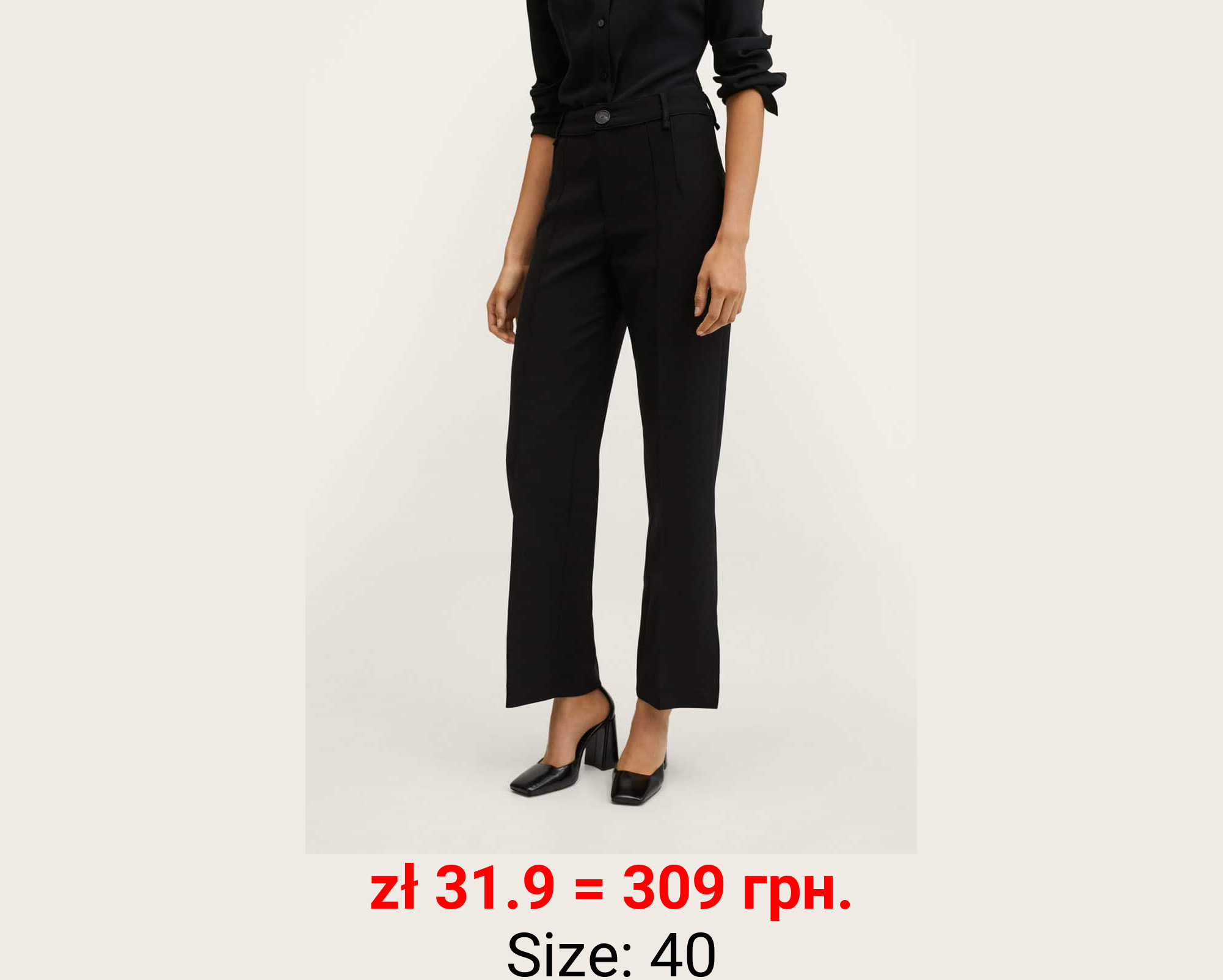 Pantalón recto aberturas