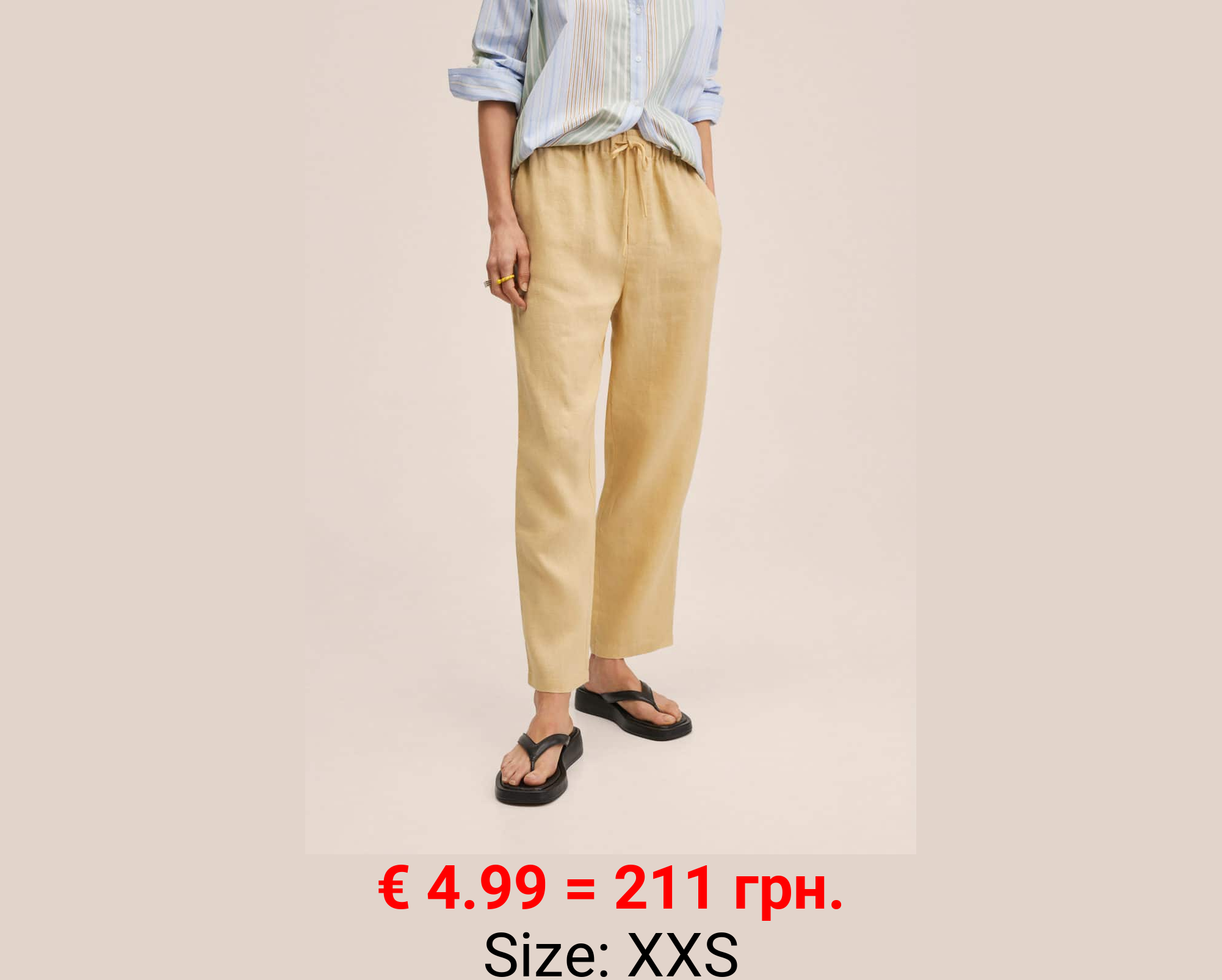 Pantalón 100% lino