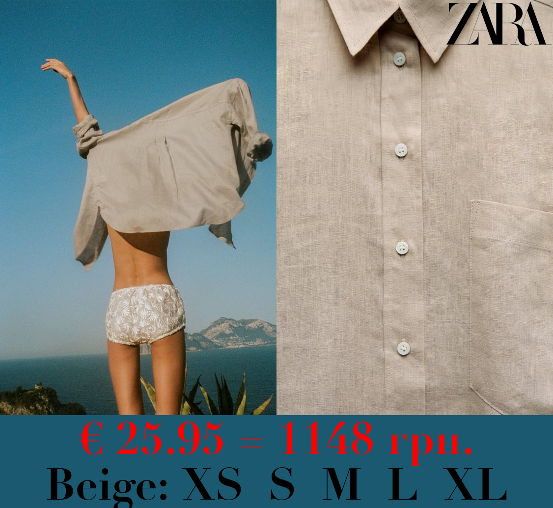 100% LINEN BASIC SHIRT