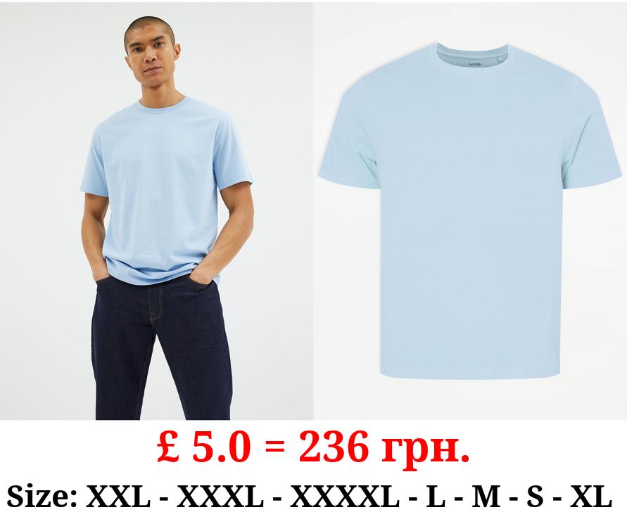 Light Blue Crew Neck T-Shirt