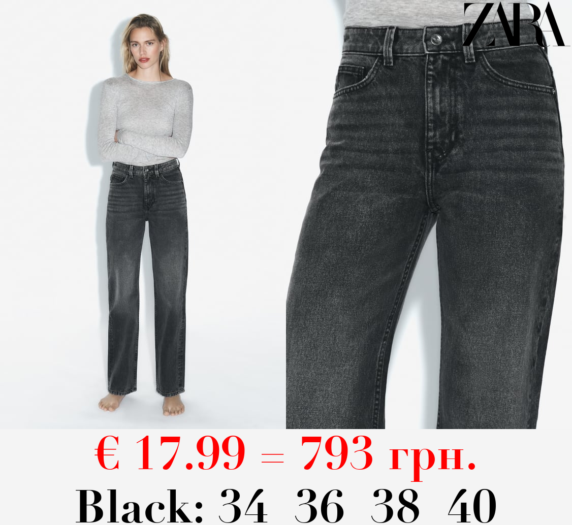 Z1975 STRAIGHT-FIT HIGH-WAIST FULL LENGTH JEANS