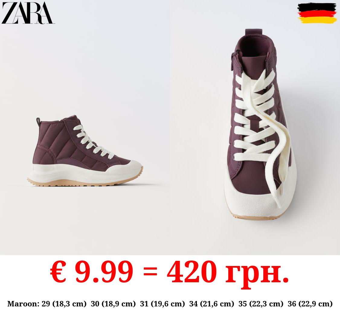 QUILTED HIGH-TOP SNEAKERS