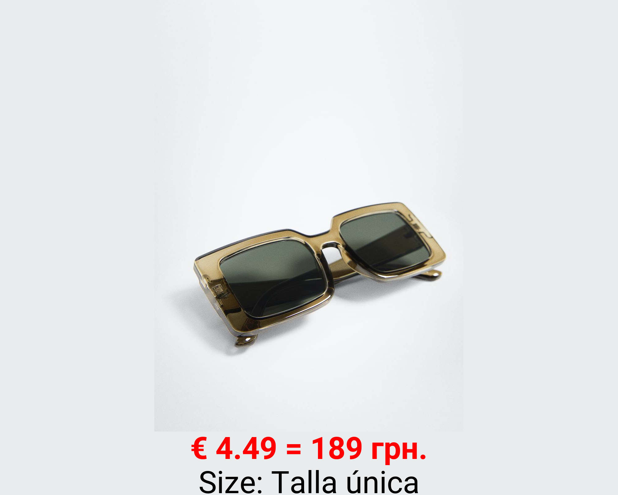 Gafas de sol montura transparente