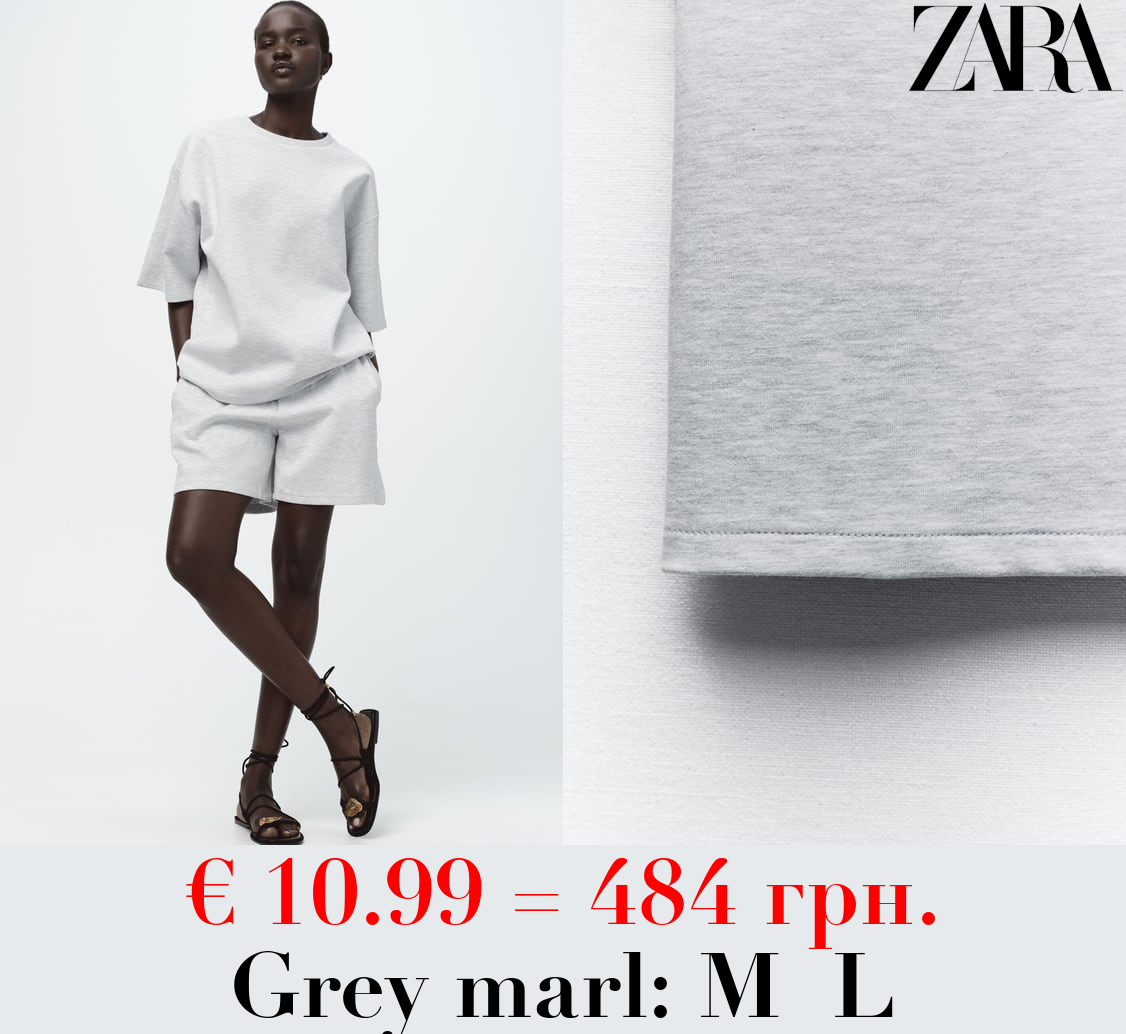 SHORT SLEEVE INTERLOCK SWEATSHIRT