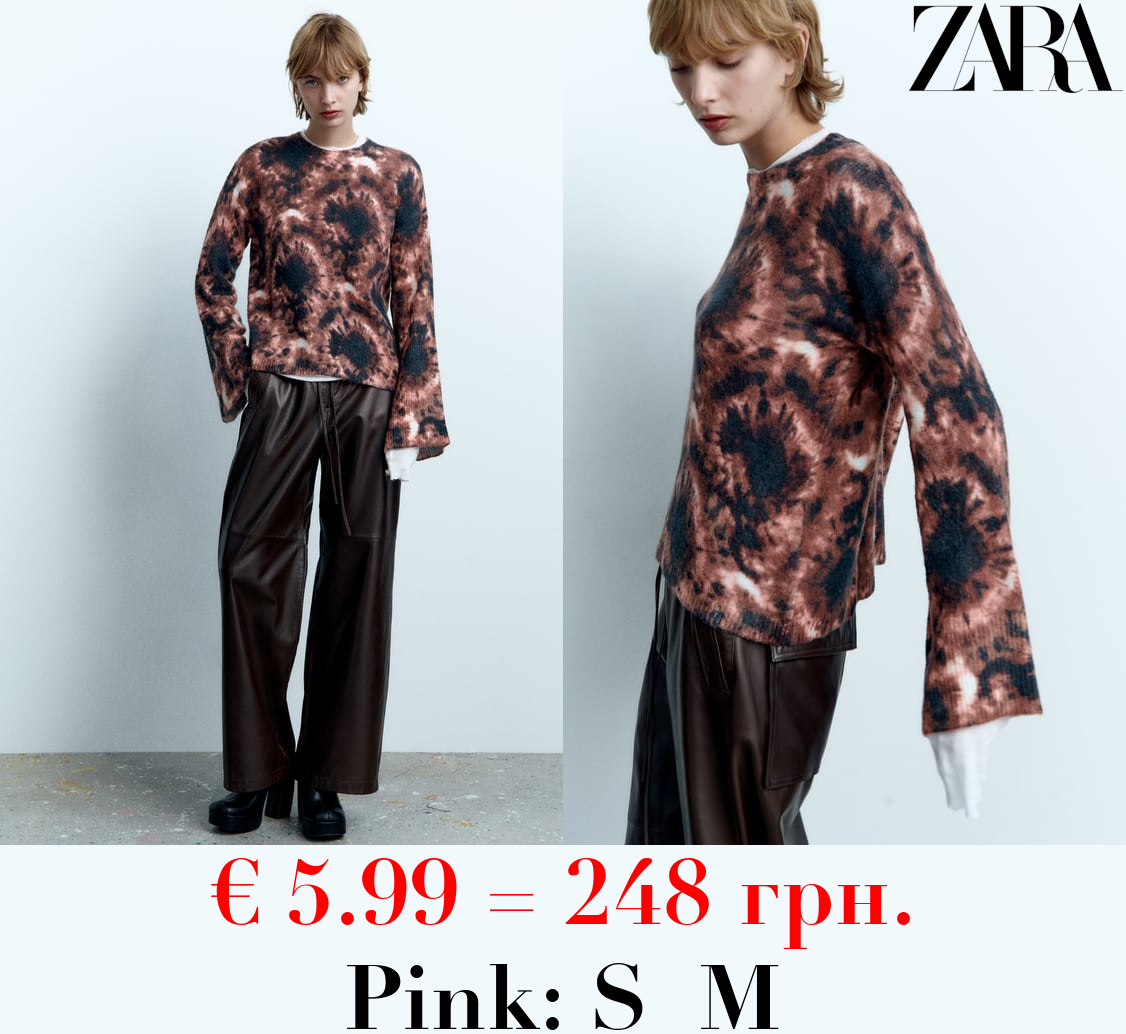 KNIT TIE-DYE SWEATER