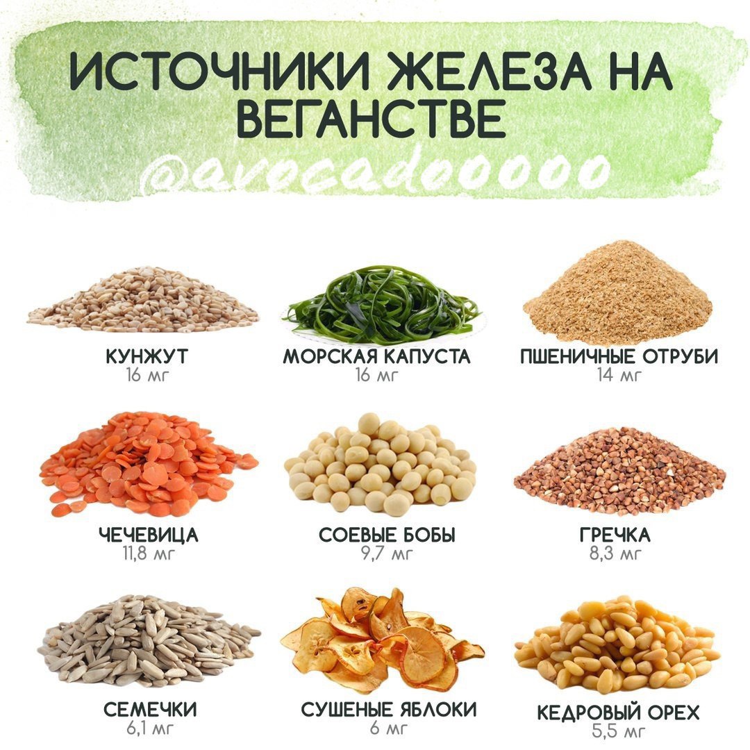 Продукты богатые железом картинки