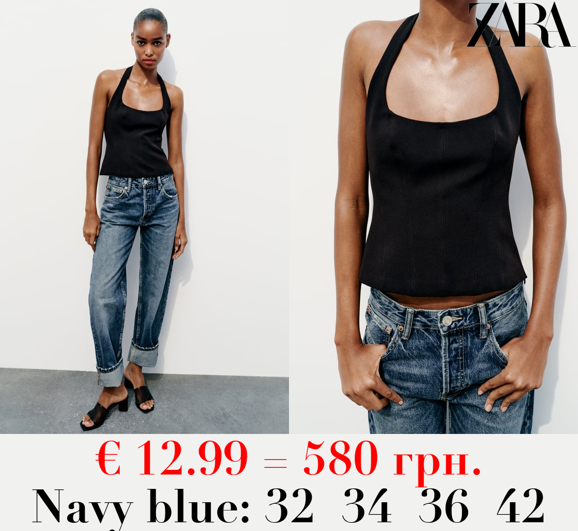 TRF STRAIGHT-LEG MID-RISE JEANS