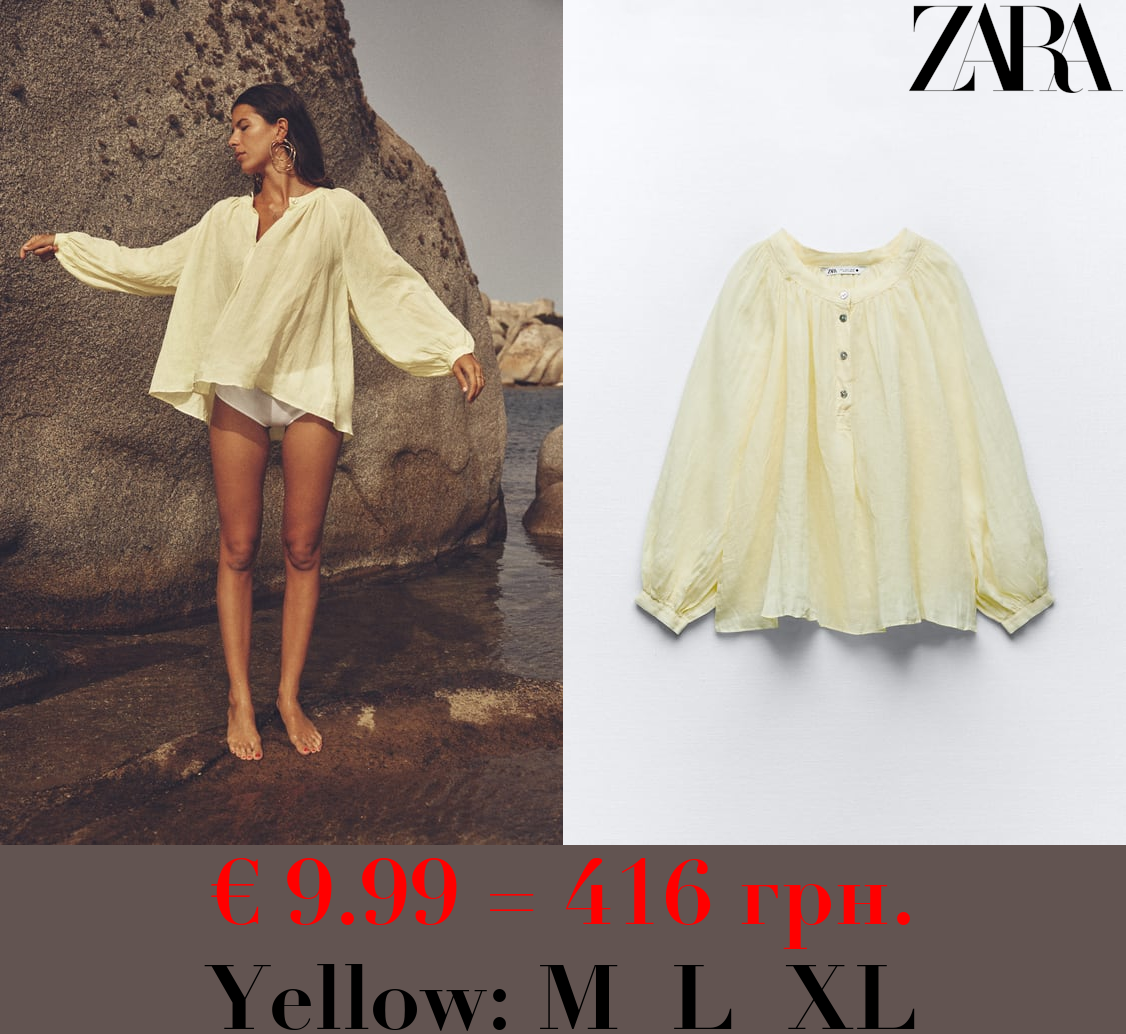 VOLUMINOUS RAMIE BLOUSE