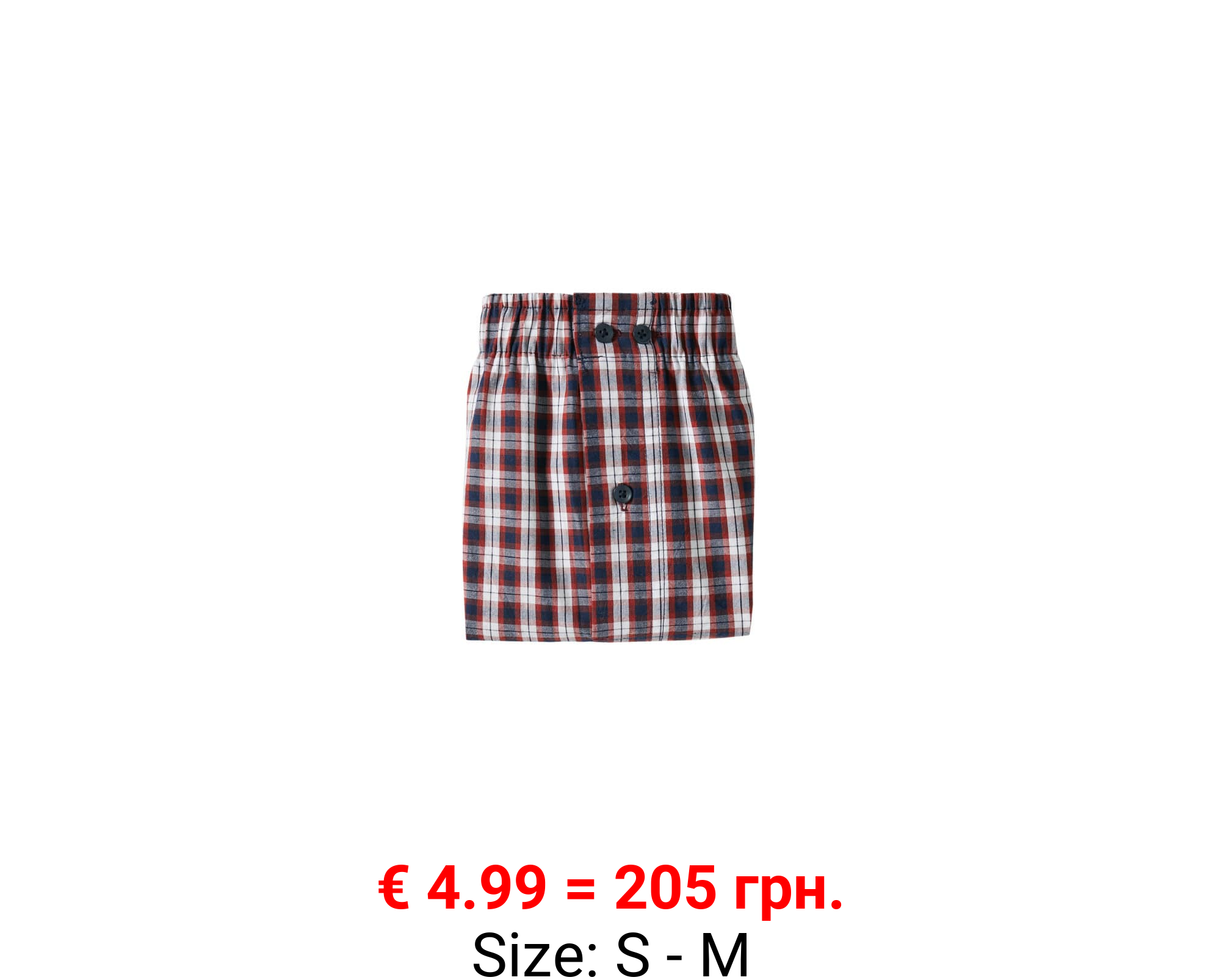 Bóxer algodón cuadros