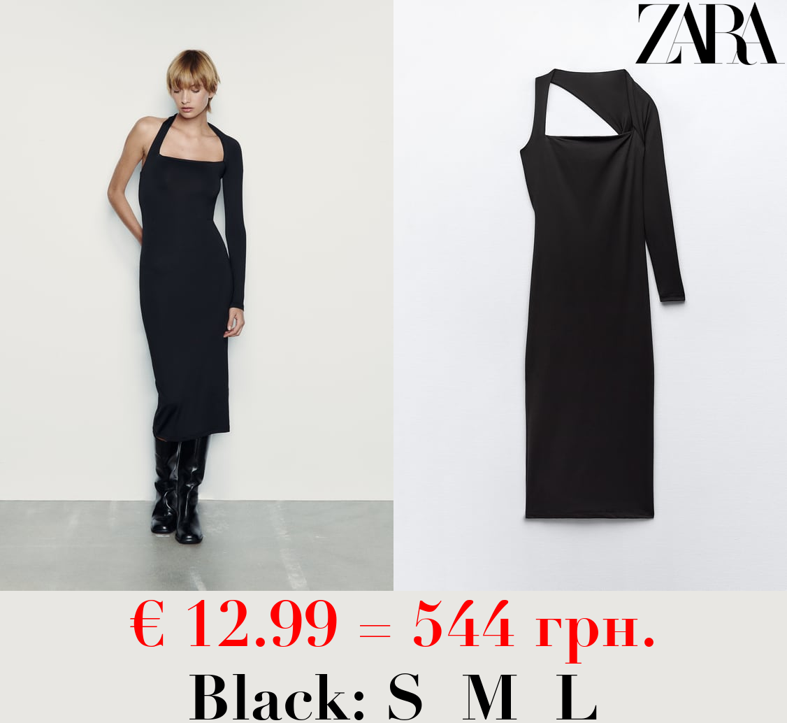 FITTED ASYMMETRIC DRESS