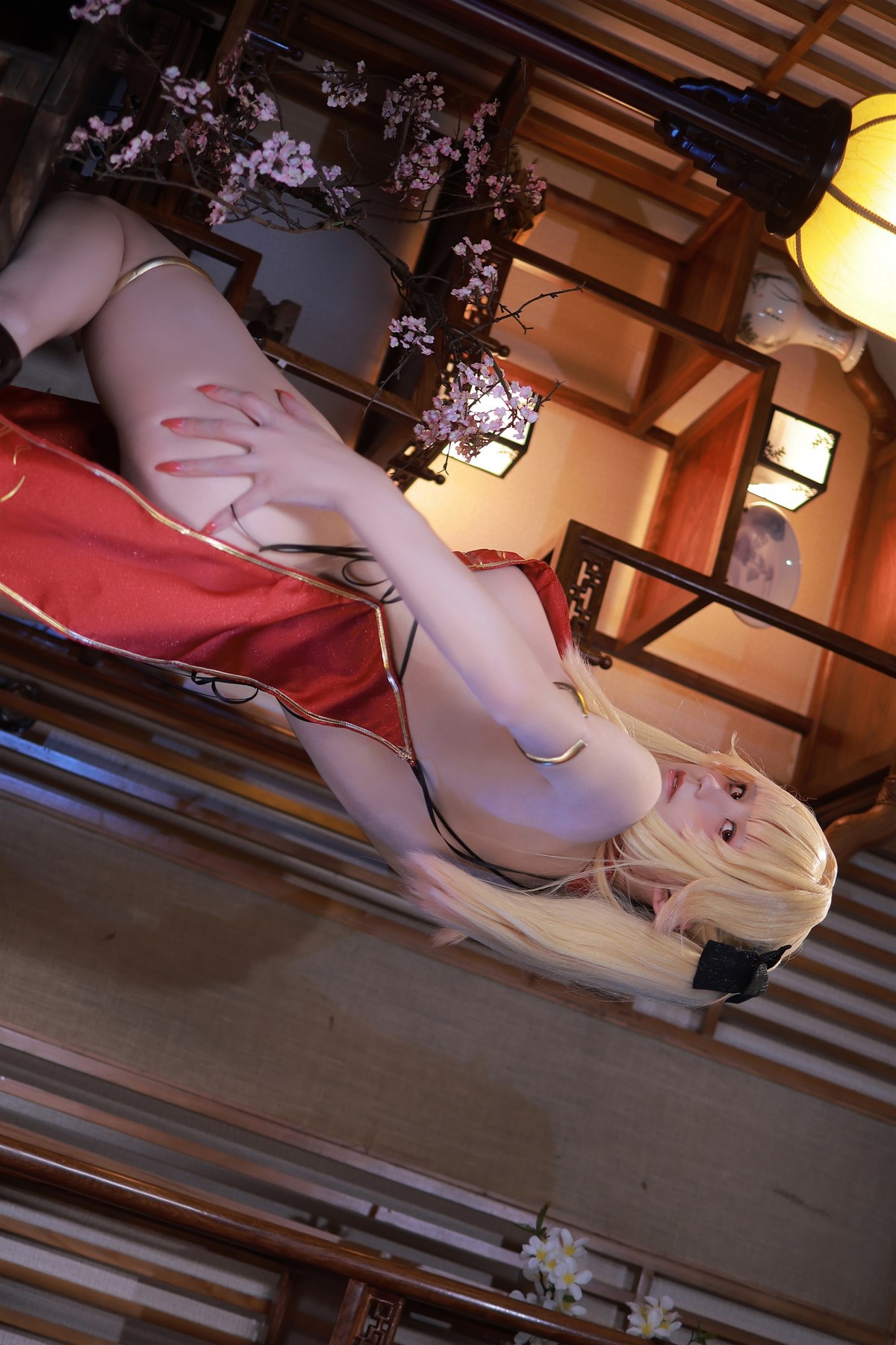 Cosplay 桜满三时 萌姬联合 旗袍 16