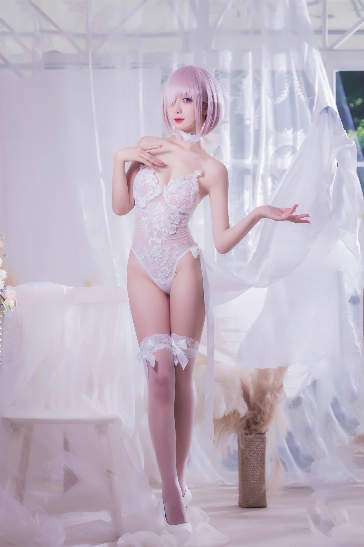 Cosplay 封疆疆 婚纱玛修 Wedding Dress 21