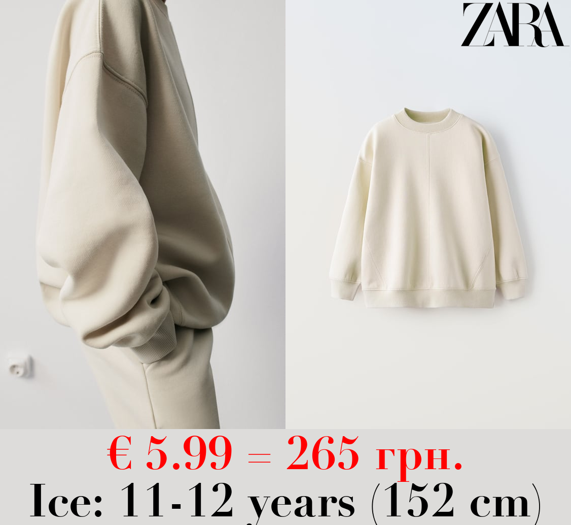 BASIC PLUSH SWEATSHIRT