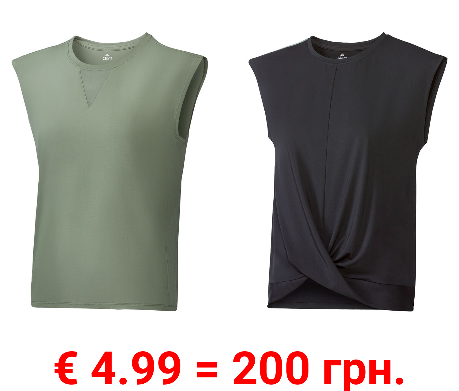 CRIVIT Damen Funktionsshirt, schnelltrocknend und feuchtigkeitsableitend