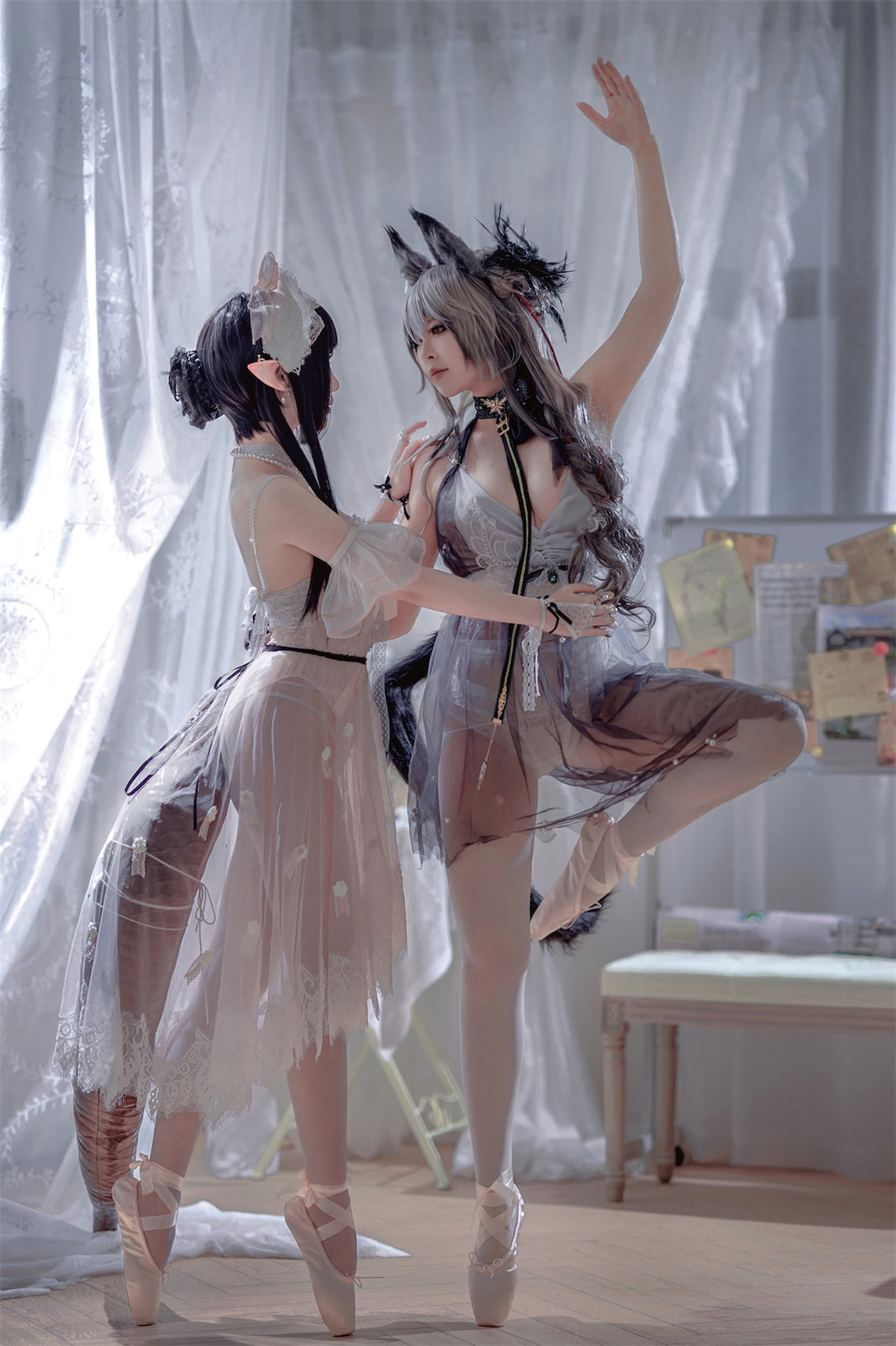 Cosplay 面饼仙儿 半半子 Arknights 黑x森蚺 12