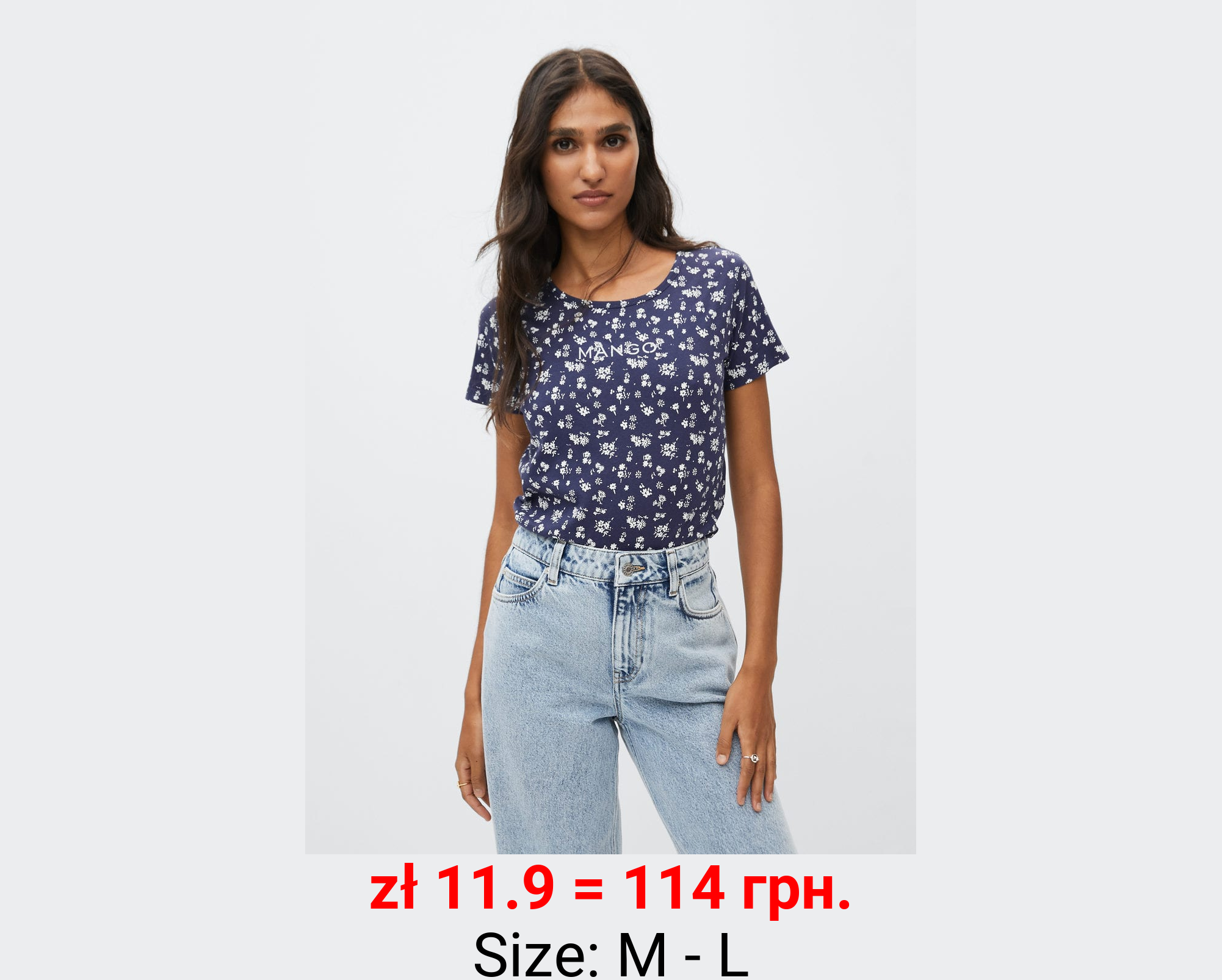 Camiseta estampada logo bordado